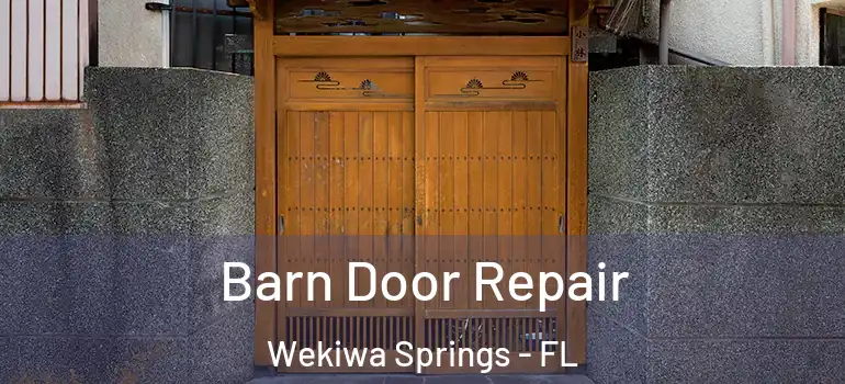 Barn Door Repair Wekiwa Springs - FL