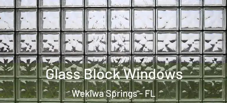  Glass Block Windows Wekiwa Springs - FL