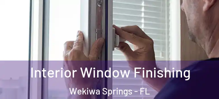 Interior Window Finishing Wekiwa Springs - FL