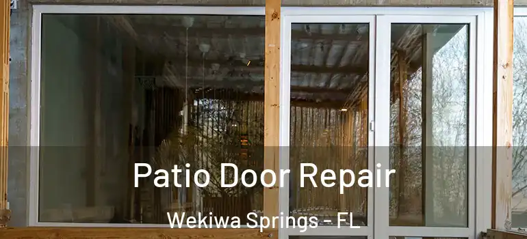 Patio Door Repair Wekiwa Springs - FL